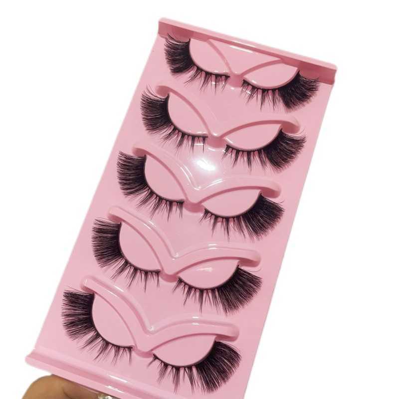 Xiyins new product with curled up eyelashes and thick temu faux mink fur false eyelashes W250324