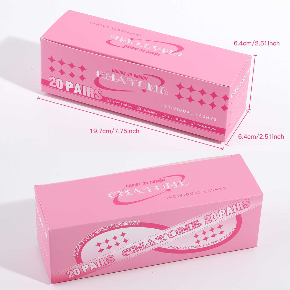 20 box combination set of thick and exaggerated false eyelashes thick eyelashes naturally curled eyelashes and curled eyelashes W250324