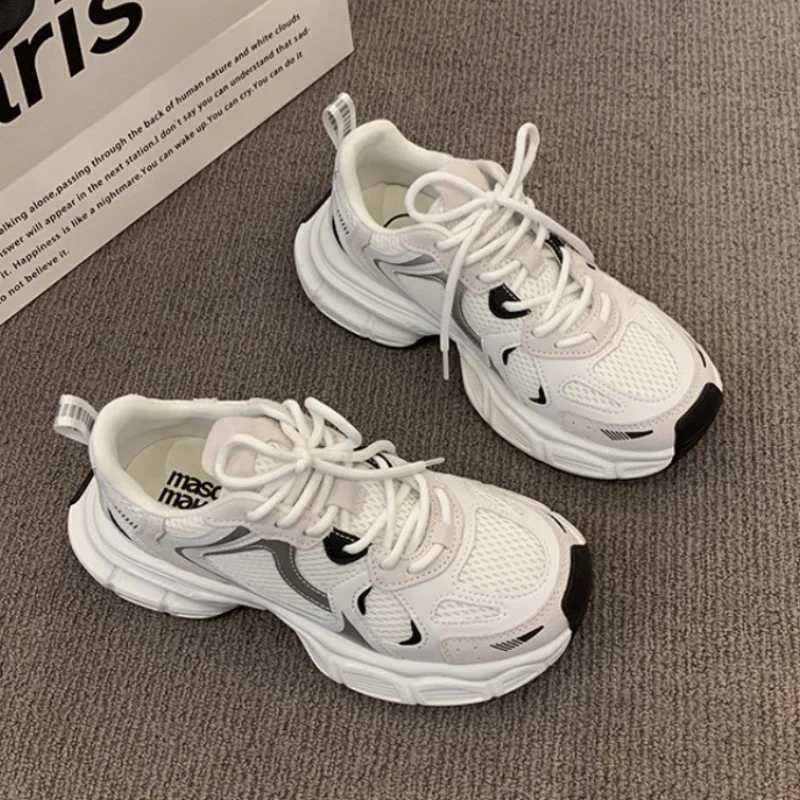 Womens Luxury Chunky sports shoes with mesh breathability increase internal coaching sports and leisure womens fitness vulcanized shoesXJ250324