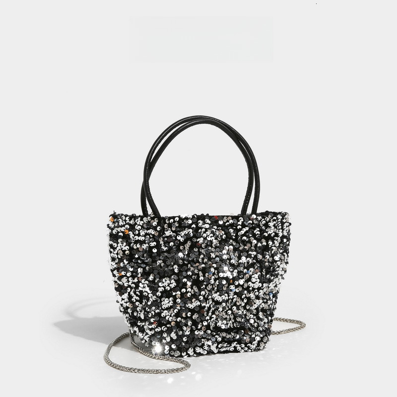 2025S Fashion Designer Early Spring Korean Version Colorful Sequin Single Shoulder Carrying Crossbody Bag