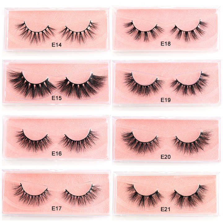 Mink false eyelashes 20mm thick mink false eyelashes 5D multi-layer exaggeration stereo adjustable W250324