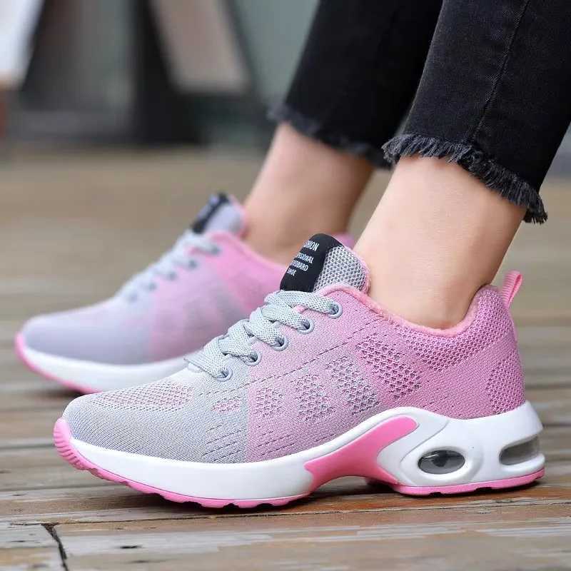 Dazzling womens vulcanized shoes color blocking design breathable thick soled shoes jogging track tennis shoesXJ250324