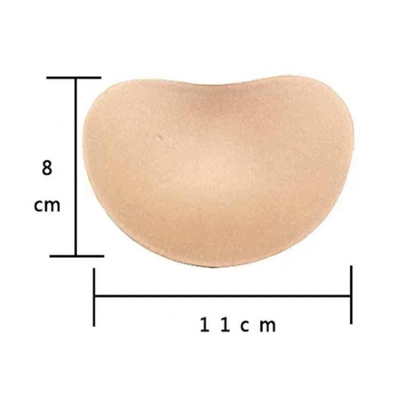 Heart shaped breast pad self-adhesive breast pad for women bikini swimsuit push up pad thick breathable sponge bra insert padXJ250324