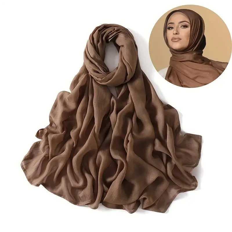 2-piece/set headscarf and tube bottom cover Cbination womens adhesive Muslim scarf solid sunscreen shawl and bottom cover turbo X250324