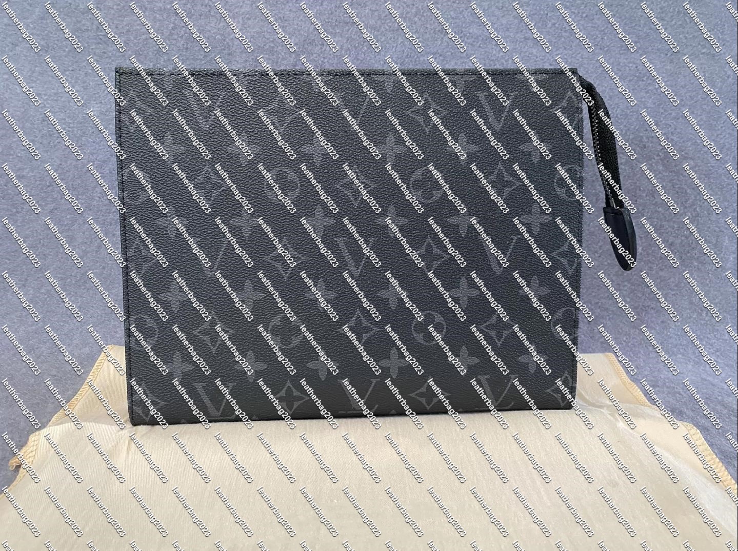 Top Quality New Hand bag Travel Toiletry Pouch 26cm Protection Makeup Clutch Women Leather Waterproof Cosmetic Bags For Womens With Dust Baga wallet