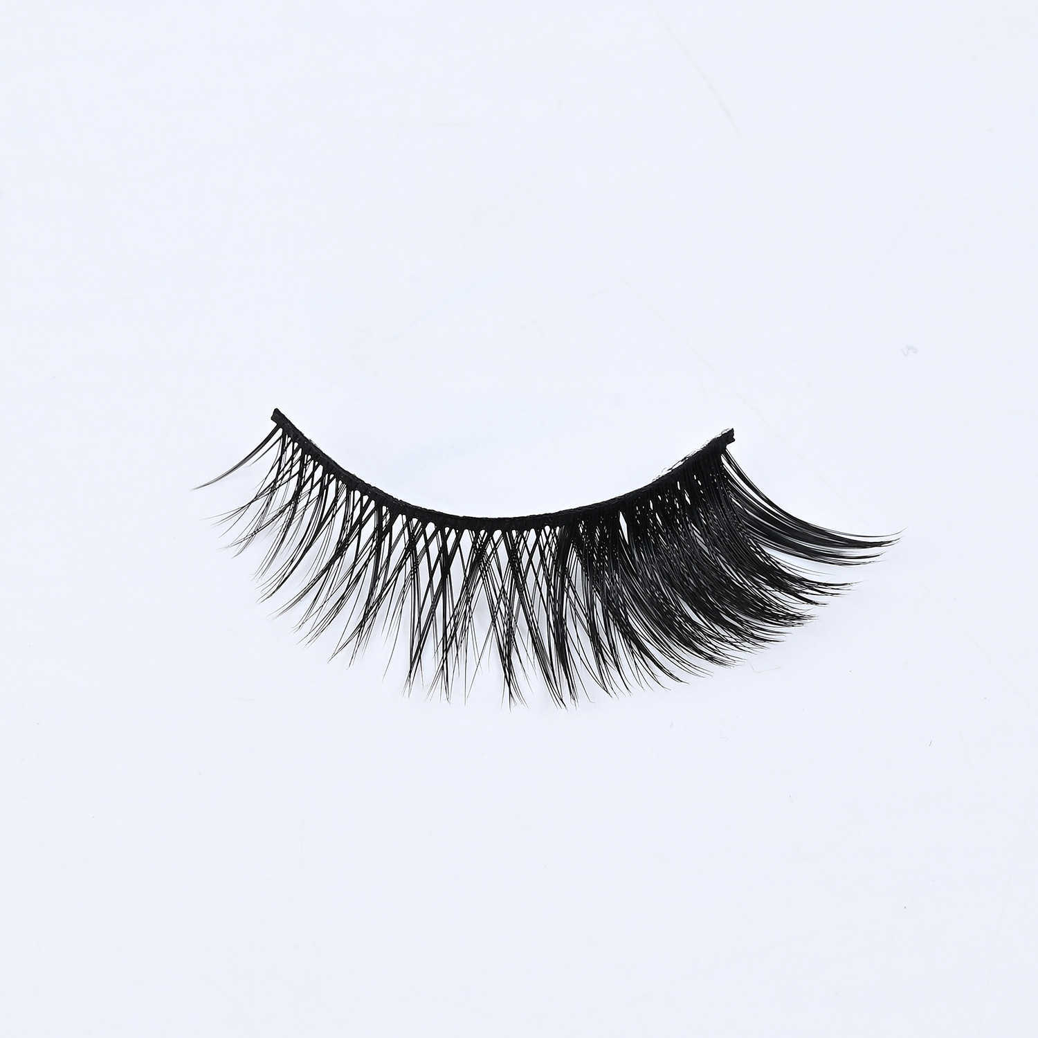 Russian Thick Eyelash 5-Pair Set Big Curve Natural Eyelash Half Eyelash False Eyelash Fox Style Slant Fly W250324
