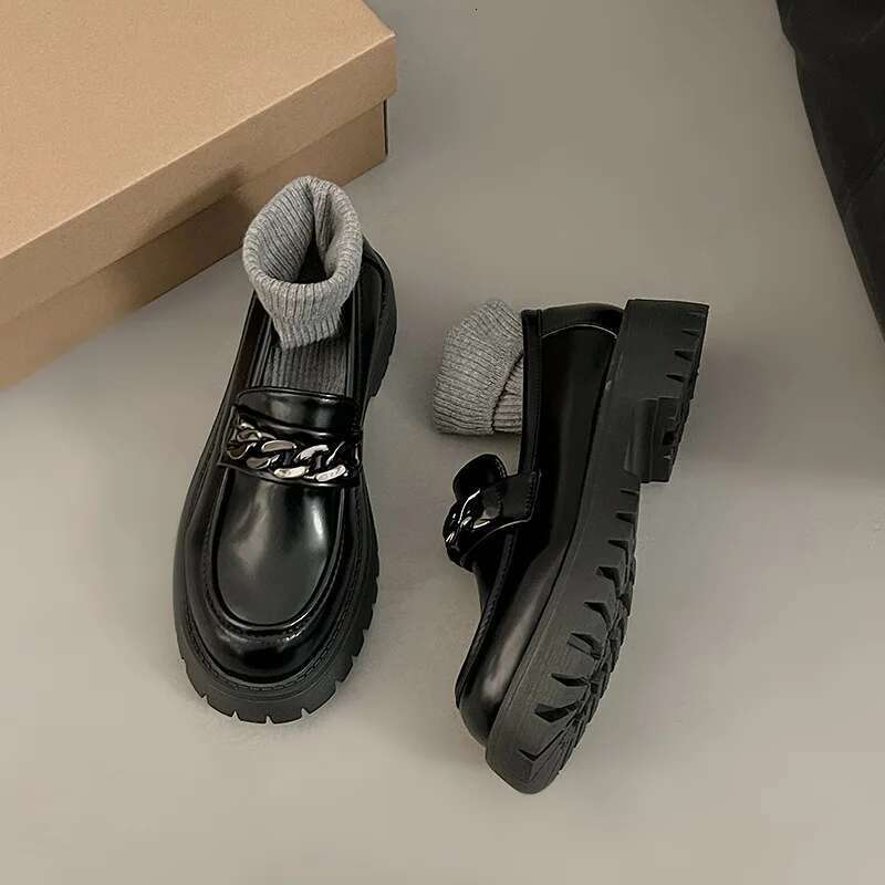 Women's Loafers Spring British Style Slip On Platform Mary Jane Woman Japanese Jk Uniform Lolita Shoes Women