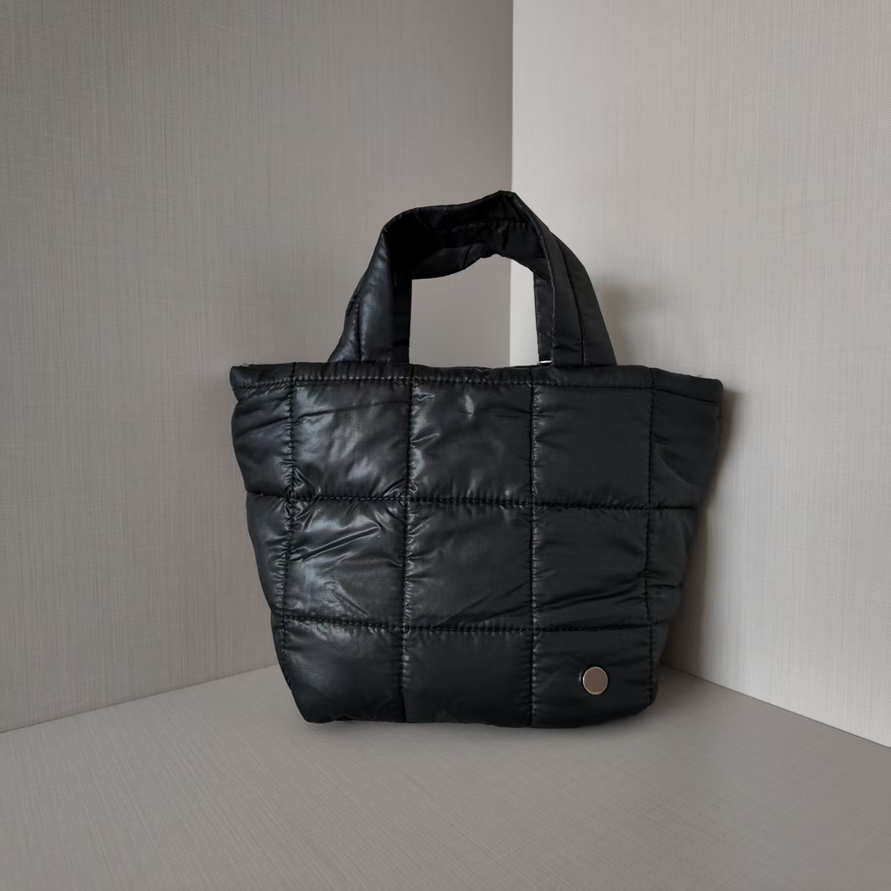 Women 5L Shoulder Bag Women Quilted Grid Lady Underarm Bag Portable Crossbody Handbags With Zipper