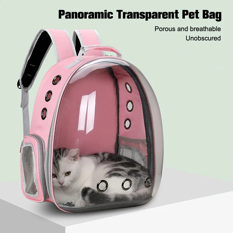 Cat Pet Backpack Portable Transparent Space Capsule Bubble Pet Backpack Cat Bag Breathable Pet Outgoing Backpack 250319