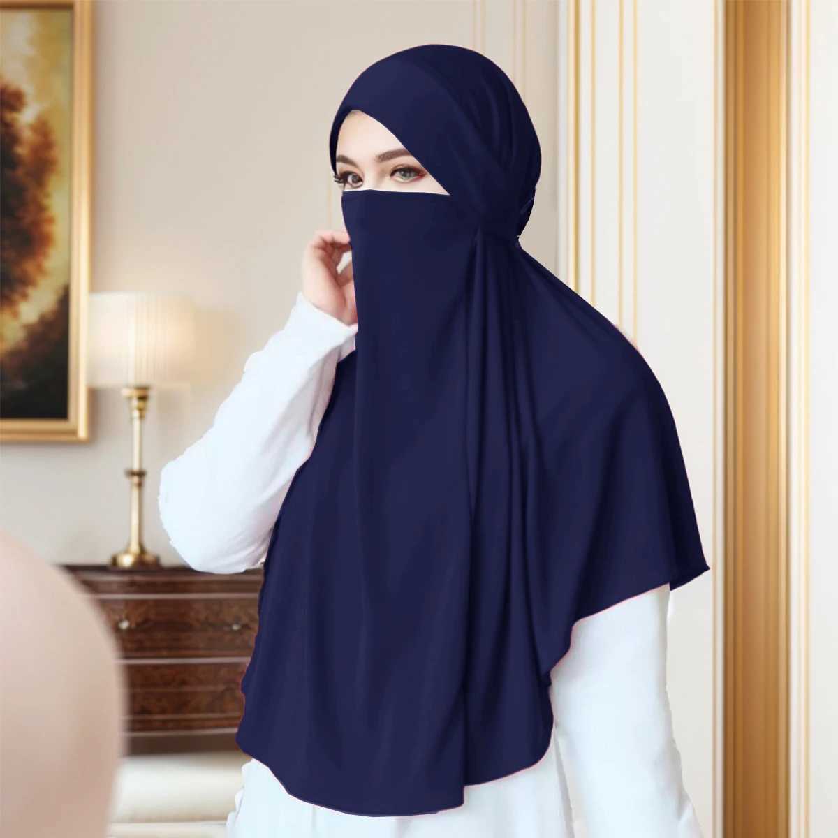 Great Plains Muslim Ethnic Scarf Islamic Muslim Headscarf Malaysia Instant Headscarf Arab Scarf Khimar Wrap Scarf X250324