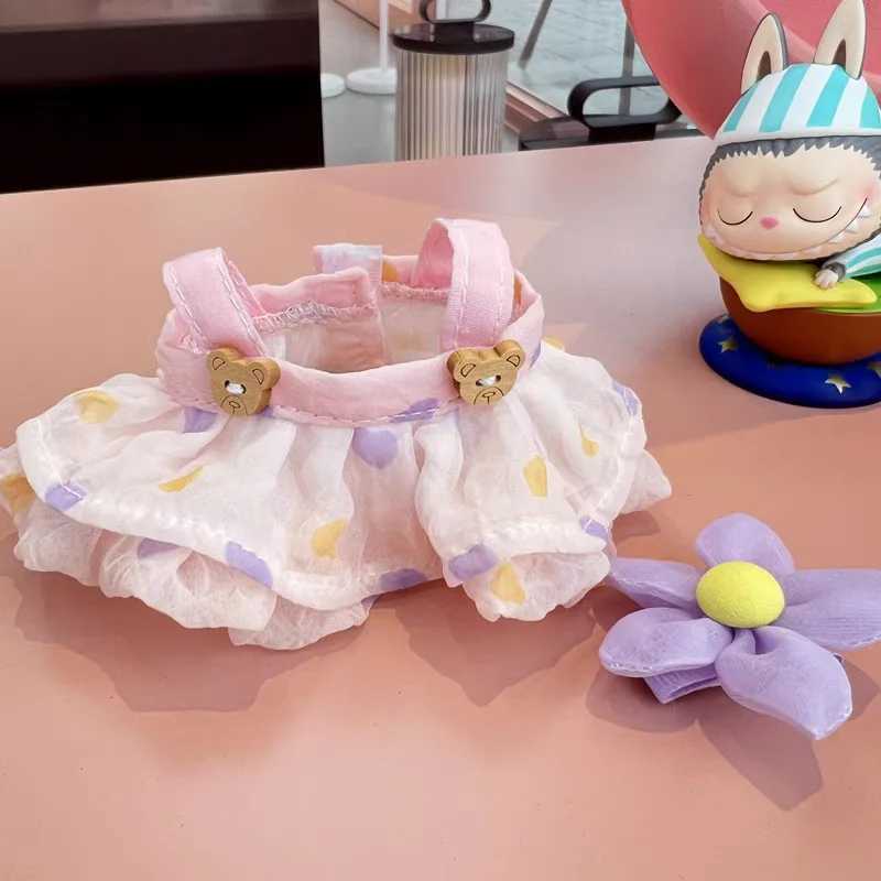 Suitable for 17cm Labubu doll set pleated snowflake hair clip set fishermans hat Labubu clothing Ropa LabubuXJ250324
