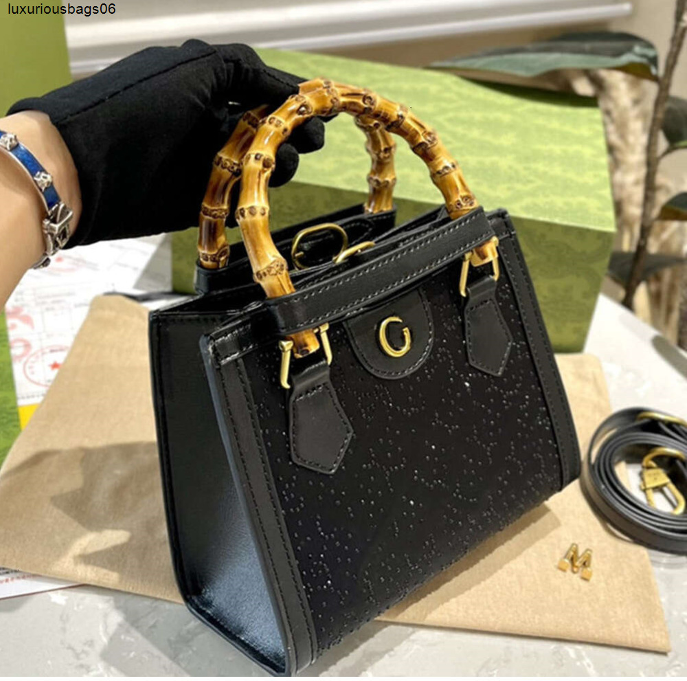 Diana totes bag designer patchwork canvas leather bamboo handle bags classic diamond adjustable shoulder mini axillary fjhz