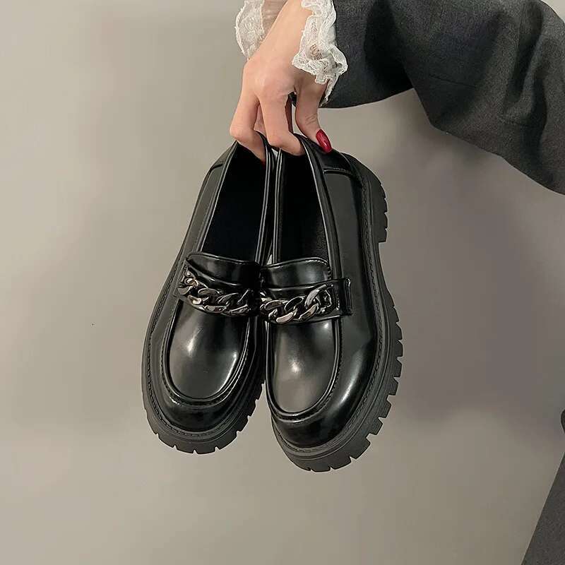 Women's Loafers Spring British Style Slip On Platform Mary Jane Woman Japanese Jk Uniform Lolita Shoes Women