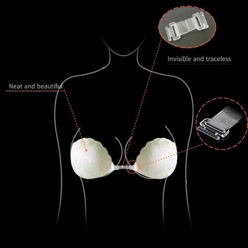 Lace invisible bra backless adhesive push up style womens bra sexy silicone adhesive bra wedding braXJ250324