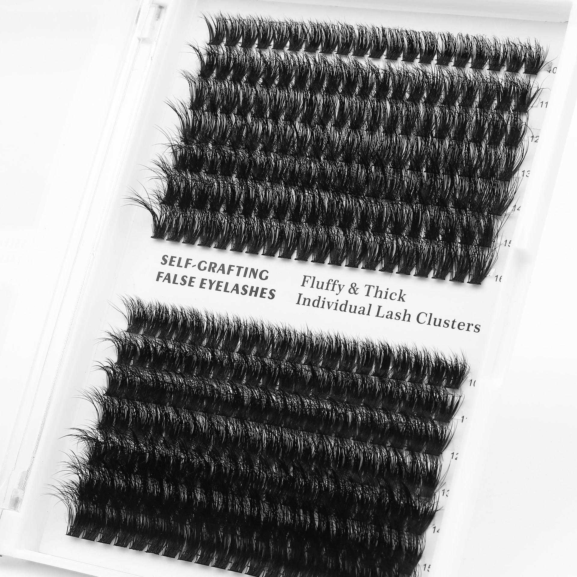 Messy Hot Melt Hair 3D Single Cluster Eyelash 80D Implanted False Eyelash Natural Thickening DIY Self Adhesive W250324