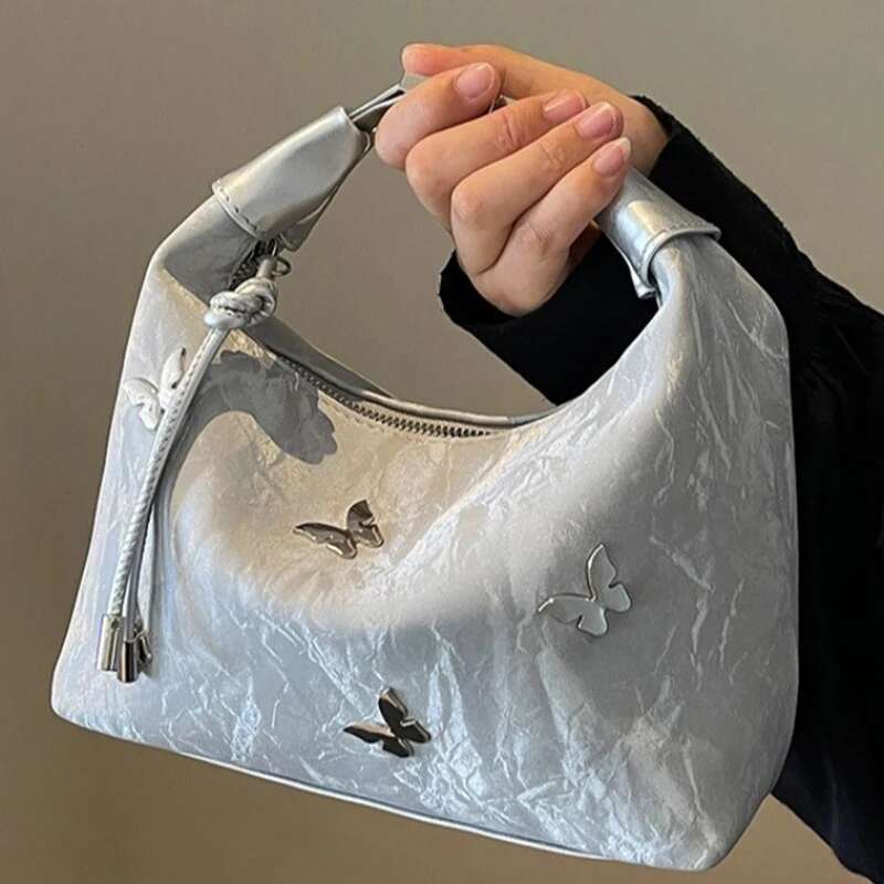 2025 new women's butterfly girl Korean style niche high-end cross body full shoulder designer fashionable women's bag sweet and cool girl st