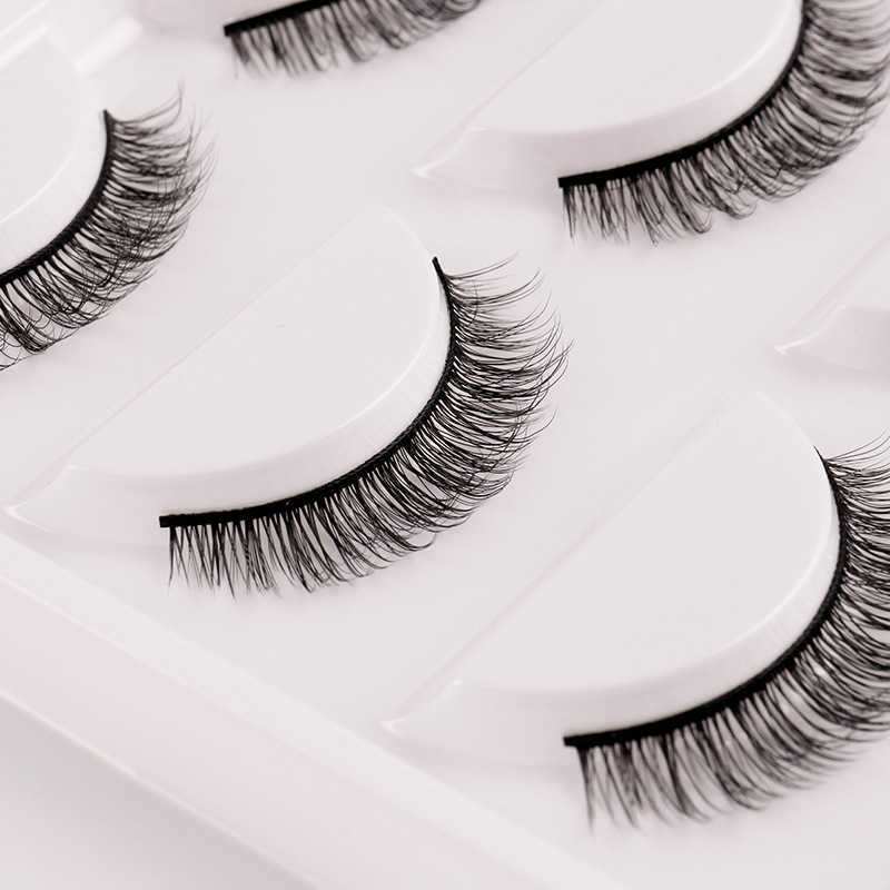 Eyelashes fake eyelashes natural synthetic fiber five pairs thick eyelashes fake eyelashes W250324