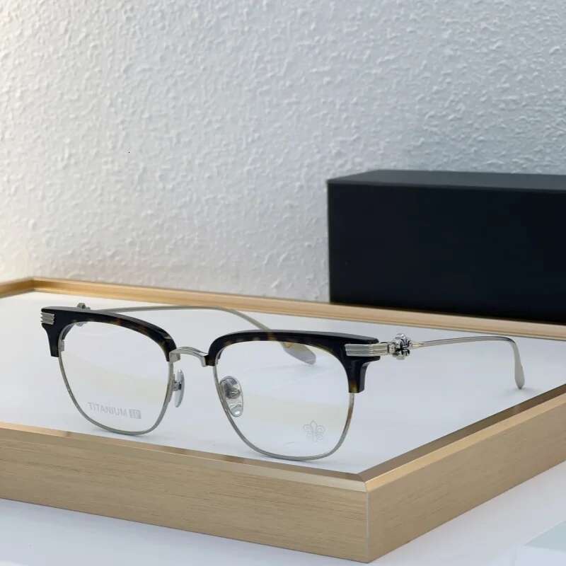 2024 New Titanium Acetate Eyeglasses Men Square Retro High Quality Glasses Frame Women Korea Brand Designer Eyewear