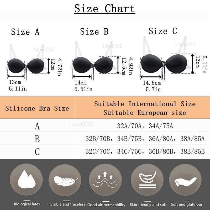 Adhesive backless thick bra invisible silicone adhesive underwear push up wedding dress suitable for women with transparent tapeXJ250324