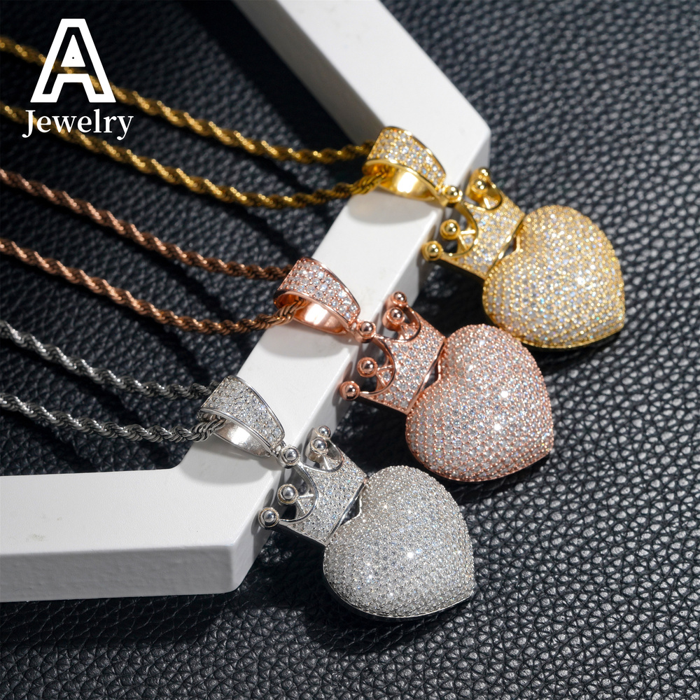 Europe and the United States best-selling 925 silver vvs Moissanite fashion pendant passed the test