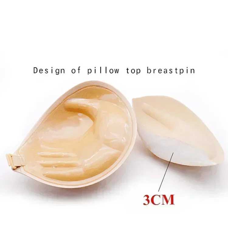 Womens Palm Push Up Invisible Silicone Bra Chest Stickers Enhance Self Adhesive Bra Cover Silicone Pad Sexy Strapless BraXJ250324