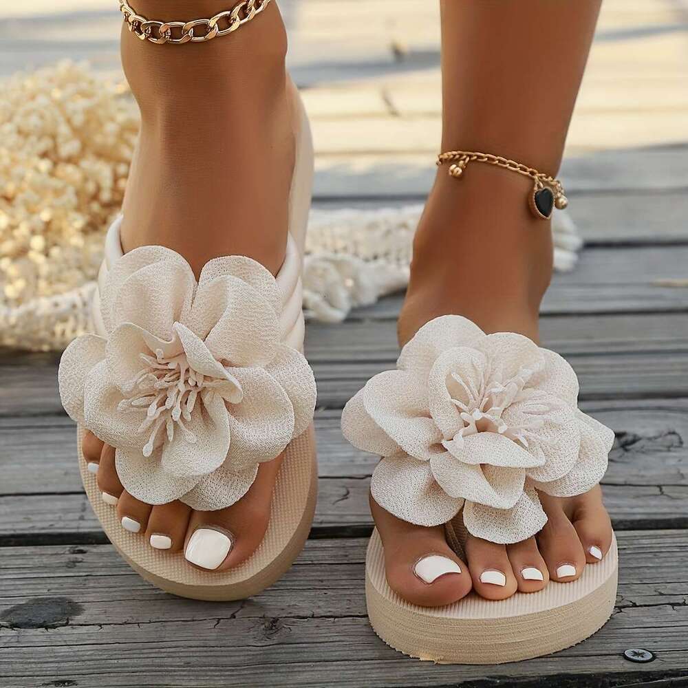 Women's ral Flip-ps - Comfortable Summer Beach Slides, Casual Open Toe Sandals with Soft Sole
