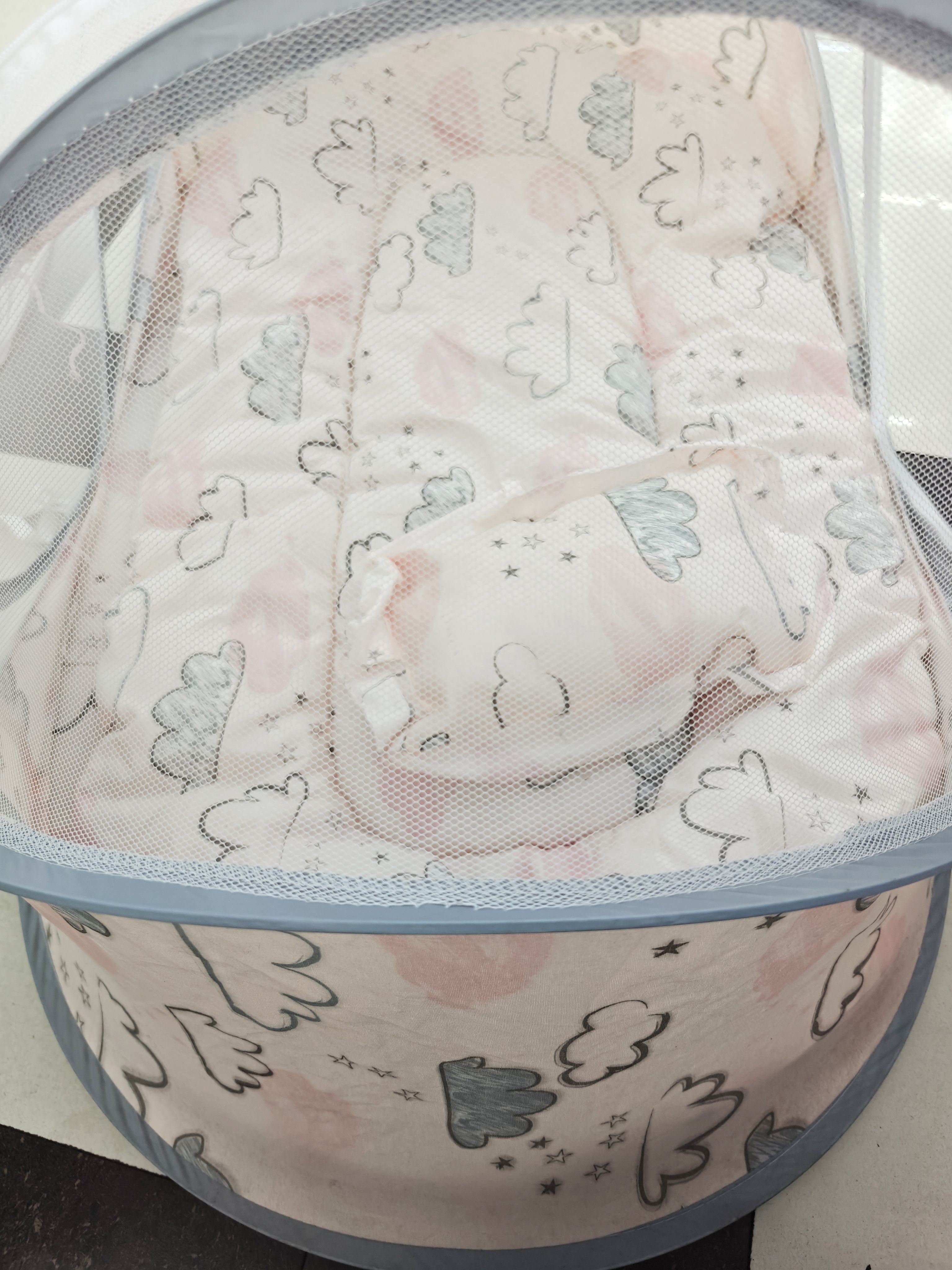 Jiaobao Cloud Three Piece Baby Mosquito Net Set