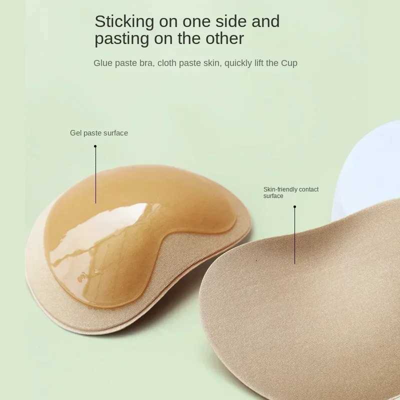 Heart shaped breast pad self-adhesive breast pad for women bikini swimsuit push up pad thick breathable sponge bra insert padXJ250324