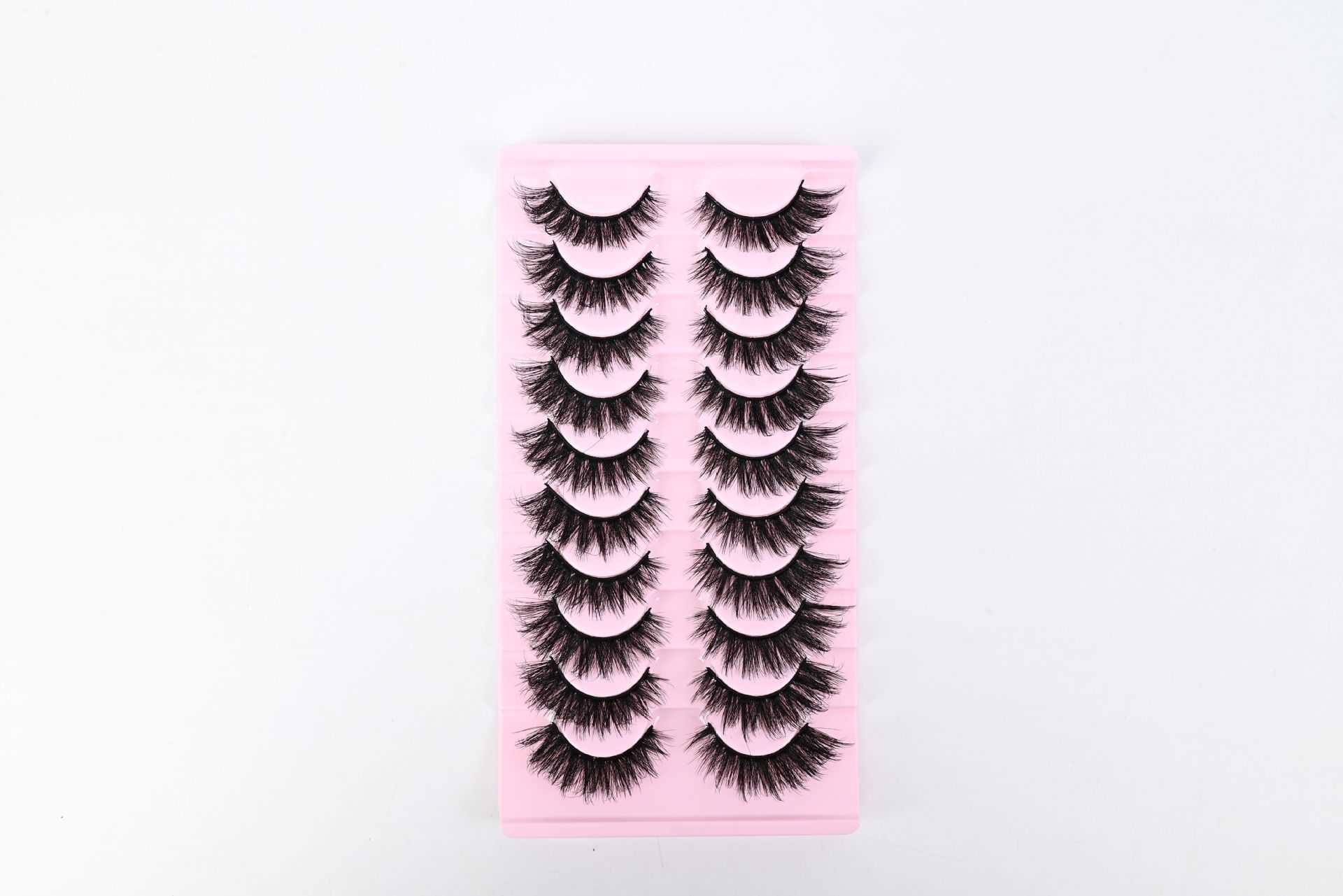 Thick curled up set of 7 pairs of explosive false eyelashes exaggerated natural eyelashes W250324