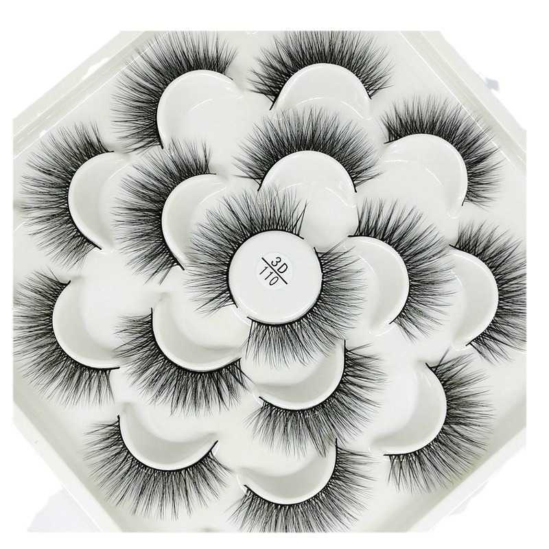 10 pairs of lotus plate false eyelashes 3D natural thick eyelashes W250324