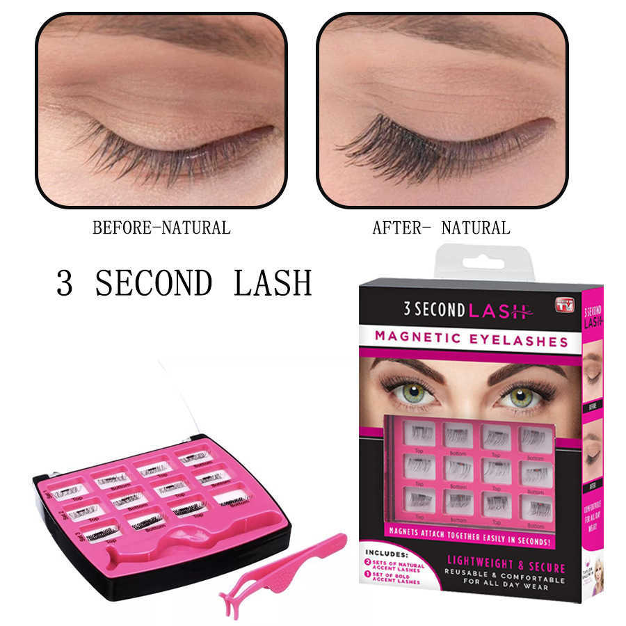 Magnetic suction false eyelashes segmented false eyelashes Qingdao flat false eyelashes magnetic suction eyelashes W250324