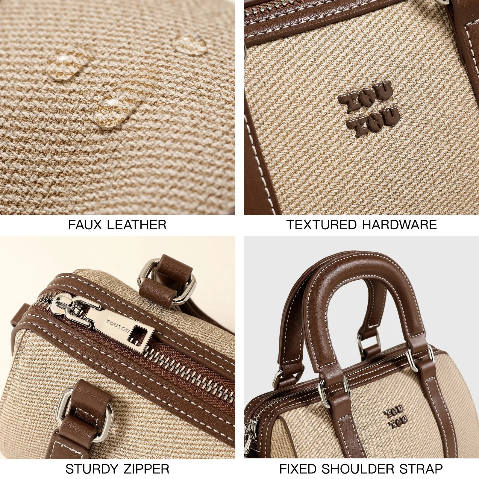 Toutou Bowling Bag Original Copy Boston Shoulder Cross Handbag Pendant Canvas Pillow Christmas Gift 250317