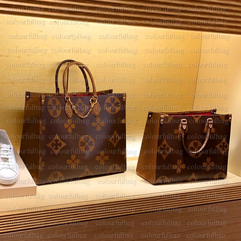 high quality designer bags Women handbag Embossed Flower Monograms ONTHEGO GM MM Womens Handbag Tote Shoulder Female backpack brown designer bag tote bags designer