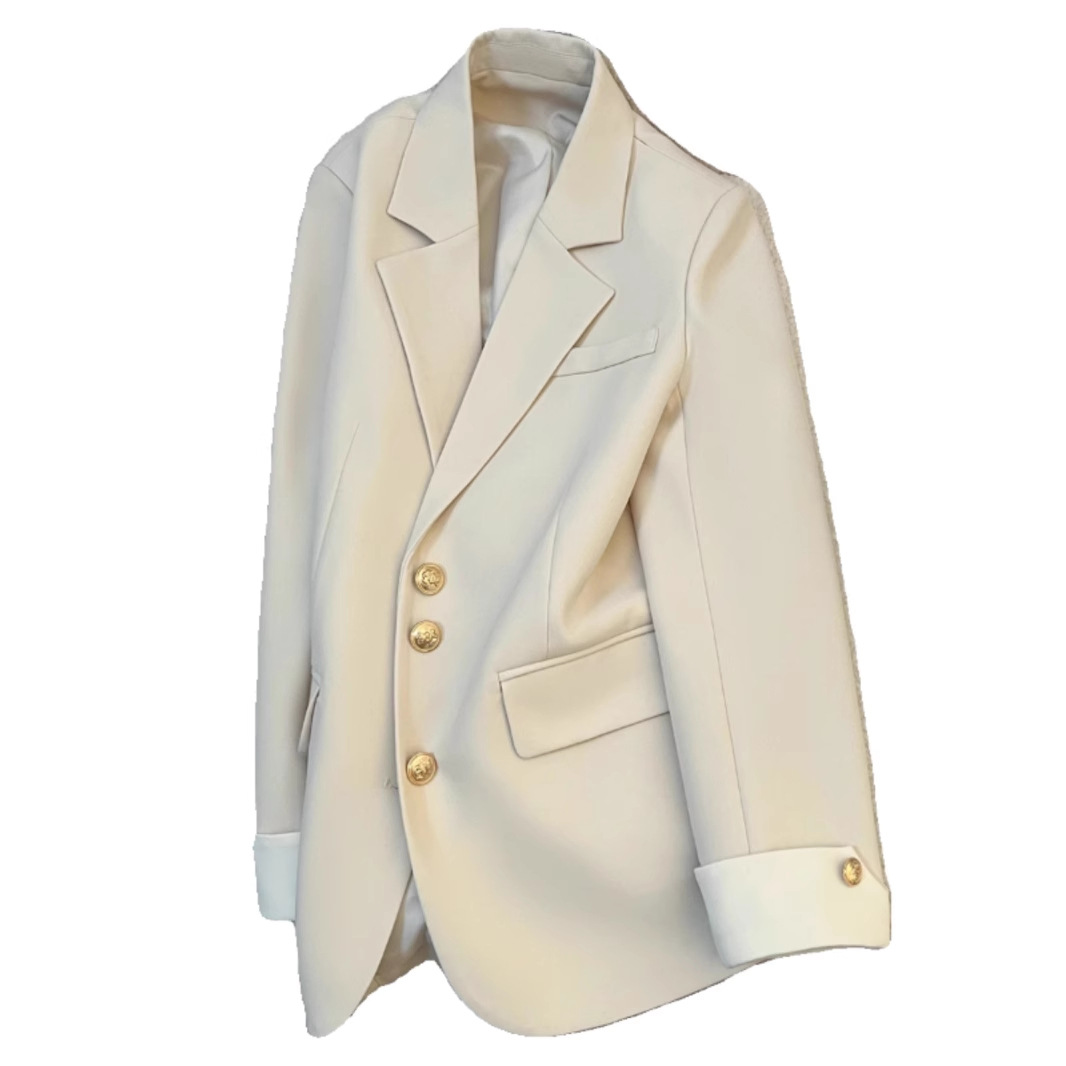 F321Chic Korean-Inspired Women's Lightweight Jacket Set Versatile Small and Medium Length Suits for Everyday Elegance