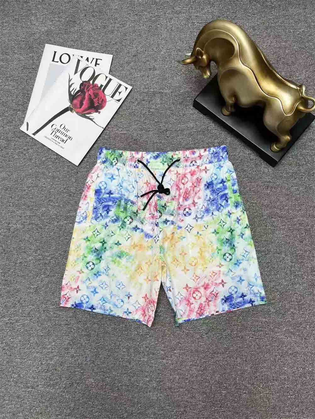 Menswear and womenswear designer shorts Summer Casual Street wear Quick drying swimsuit Letter Colorful Pattern Print Striped Beach Resort Beach PantsAsian size