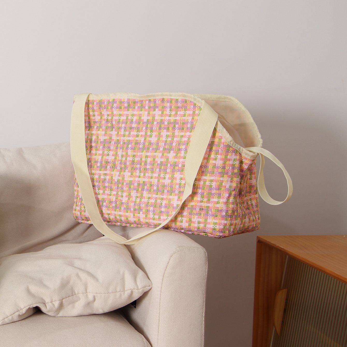 XSmall Cotton Padded Dog Carrier, Comfortable & Durable Soft Sided Pet Carrier Travel Bag for Small Dogs and Cats Free shipping