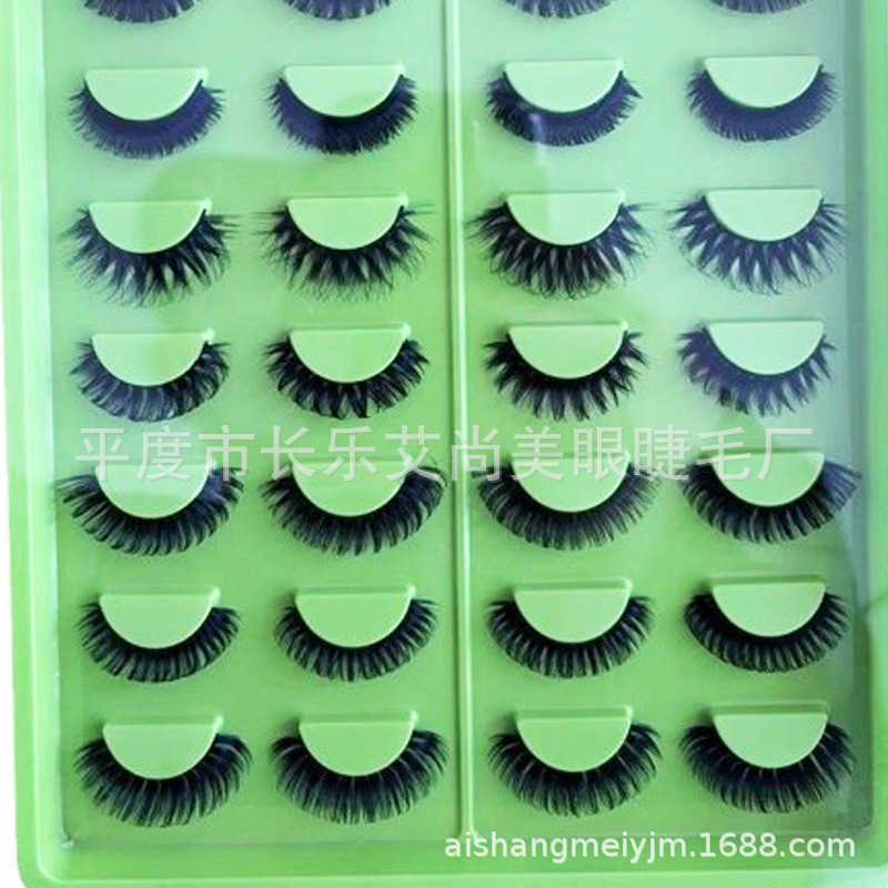 Russian Curl False Eyelash DD Curl Thick and Stiff Style Hard Meme Stage Makeup Exaggerated Eyelash W250324