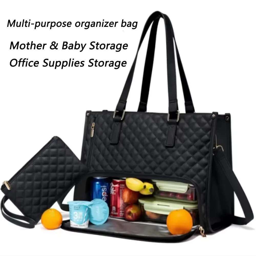2-In-1 Travel Tote Laptop Bag With Insulated Lunch Compartment For Business, Work, Nurse, Office, Collage, Casual
