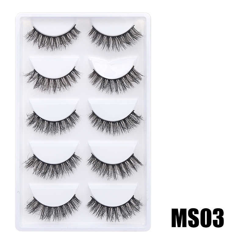 DINGSEN False Eyelash Stable Fury Fluffy Eyelash Thick Curly Eyelash W250324