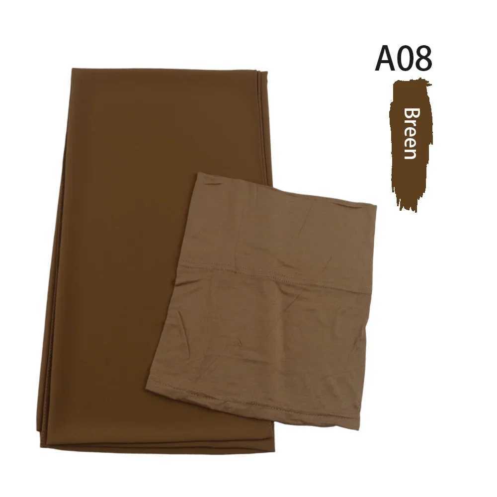 Chiffon headscarf with matching inner hat set Muslim headscarf scarf chiffon shawl scarf X250324