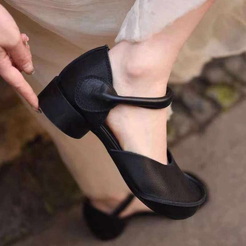 Women Heeled Sandals Chunky Designer Woman Elegant Summer New 2025 Pumps Fashion Mary Jane Shoes Dress Sandalias De Mujer