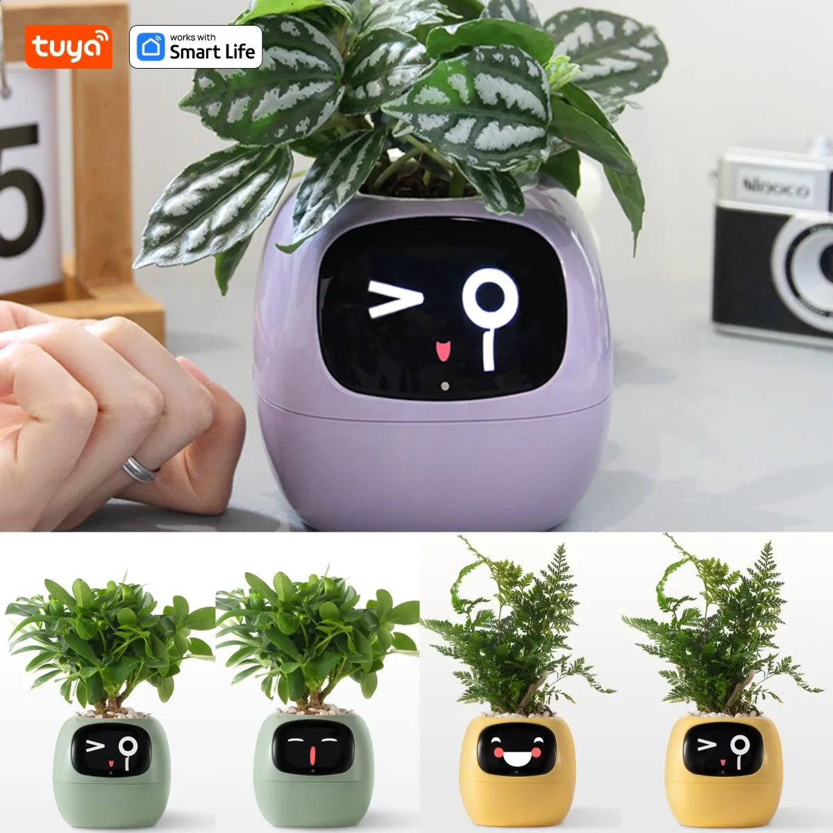 Tuya Ivy Smart PlanterEndless Fun Over 49 Rich Expressions7 smart sensorsAI Chips Make Raising Plants Easy and Fun 250411