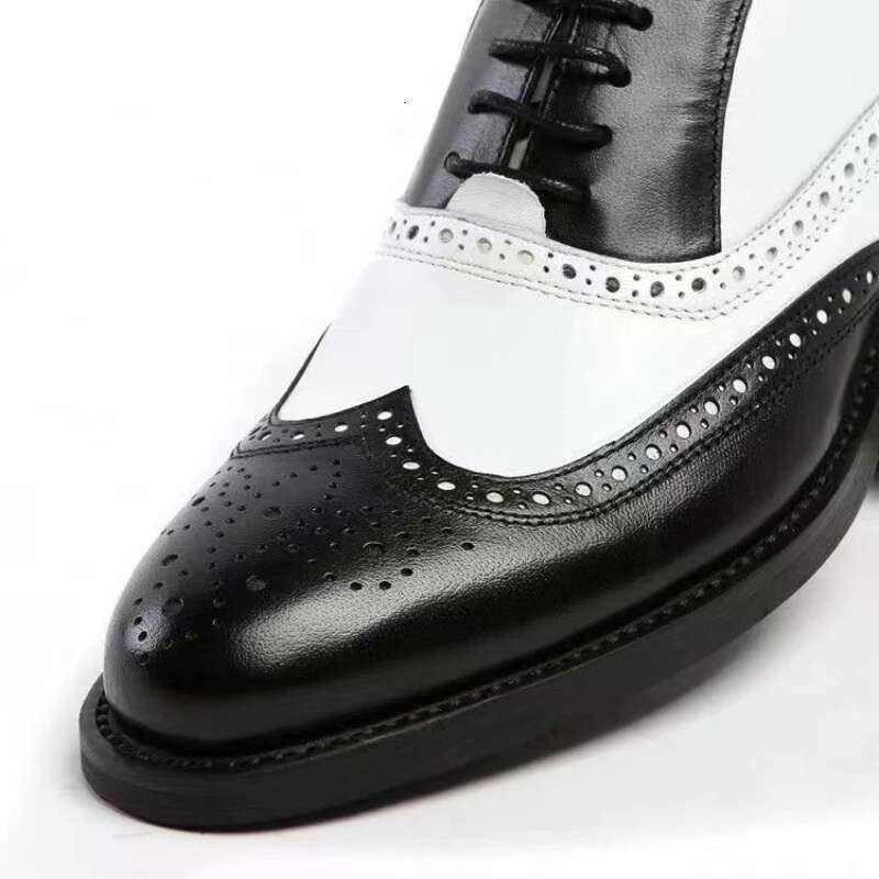 Brand Men's Dress Classic Brogue Leather for Fashion Party Wedding Shoe Business Casual Men Oxford Shoes