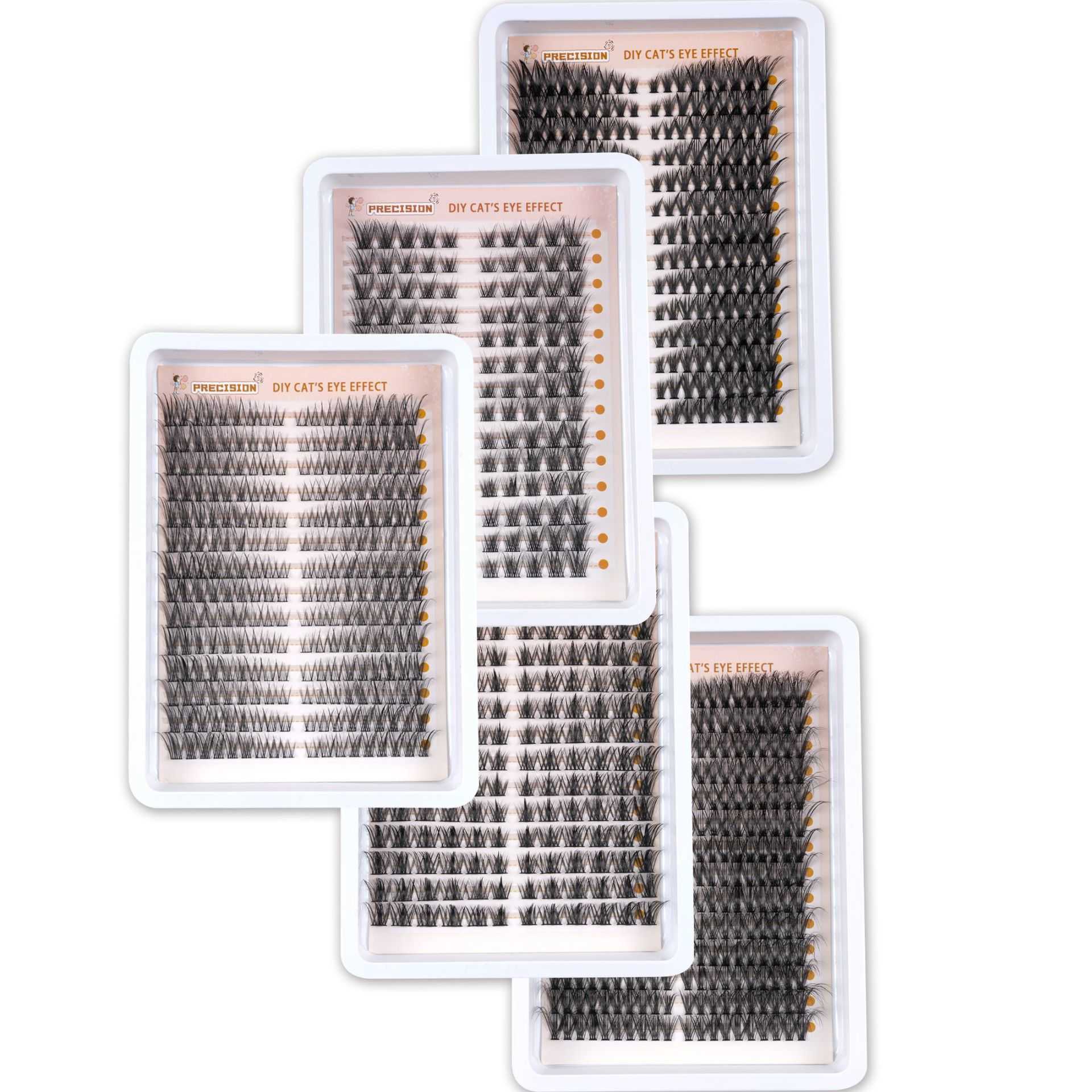 Large capacity 14 row segmented false eyelashes naturally curled fluffy reusable comfortable eyelashes W250324