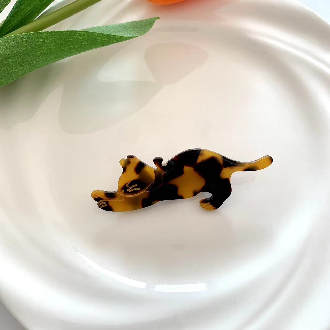 New Korean cartoon simple headdress hair card cat a word bangs duckbill clip broken hair cute bangs side clip