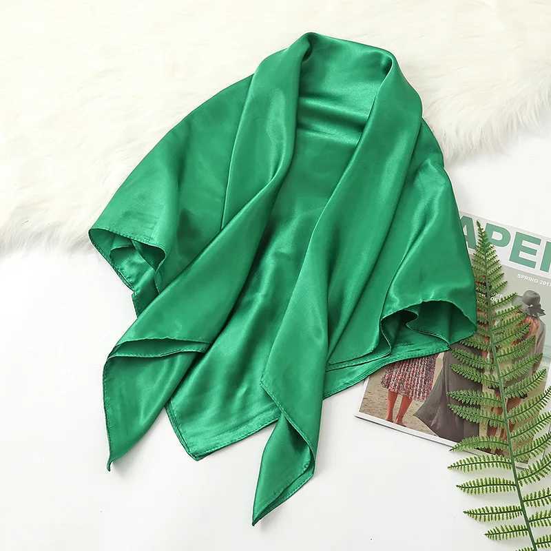 90cm solid collar headscarf used for silk ribbon hair Fem square shawl womens shawl X250324