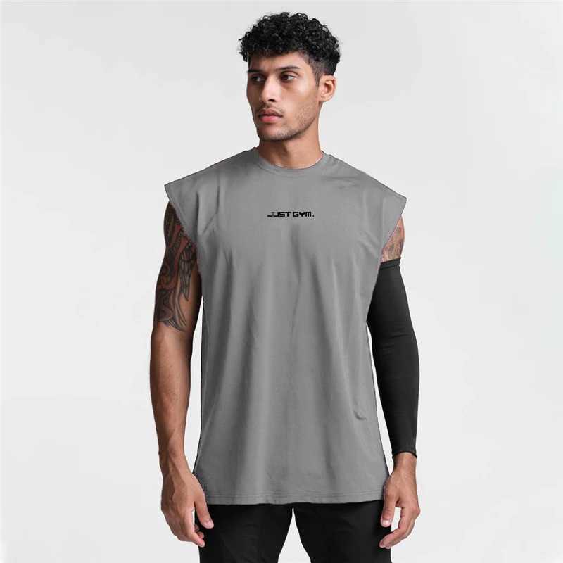 Summer fashion fitness vest mens sports vest gym clothing bodybuilding muscle exercise running fast drying sleeveless T-shirt X250324