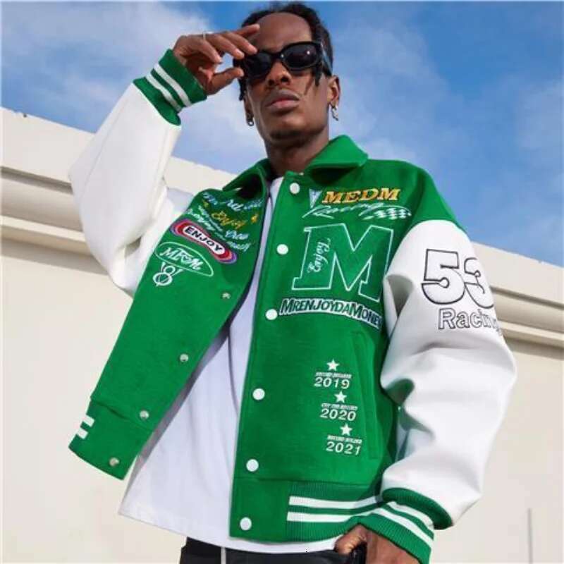 European Men's Embroidered American Style Y2k Retro Baseball Uniform Jacket Couple Styles Spring And Autumn Trend