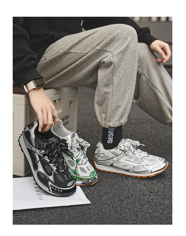 designer Men's spring and summer casual retro Forrest Gump all-season single stylish sports trendy men's board shoes new