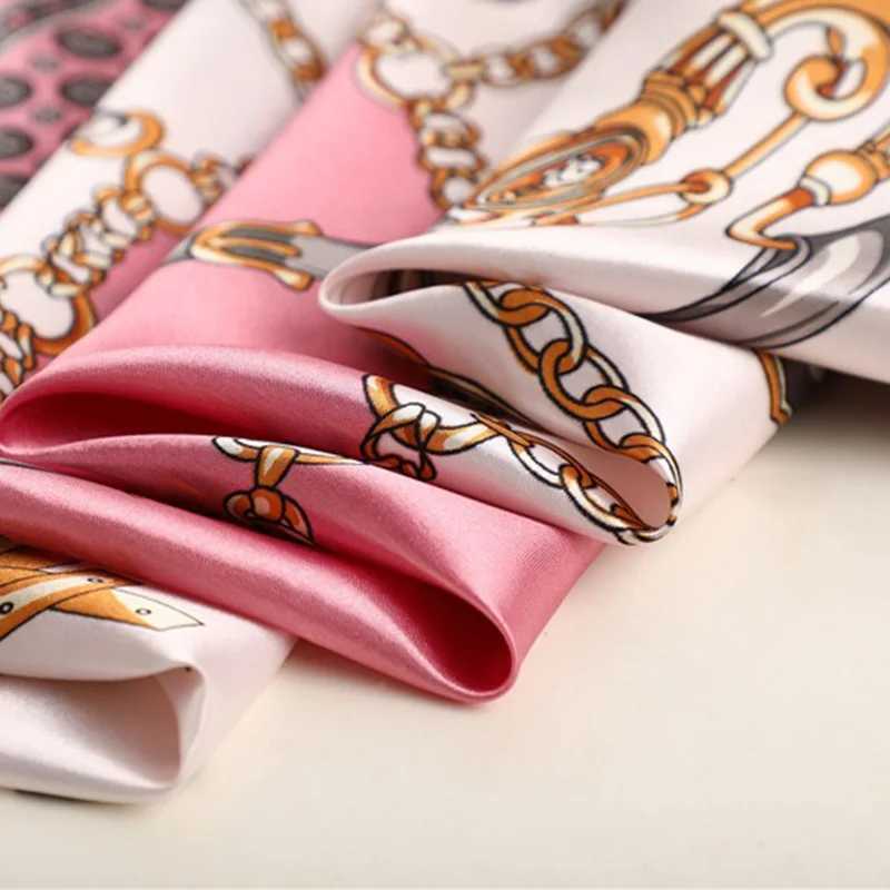 90 * 90CM Silk Scarf Foard Satin Neck Scarf Luxury Silk Wallet SJ02 X250324